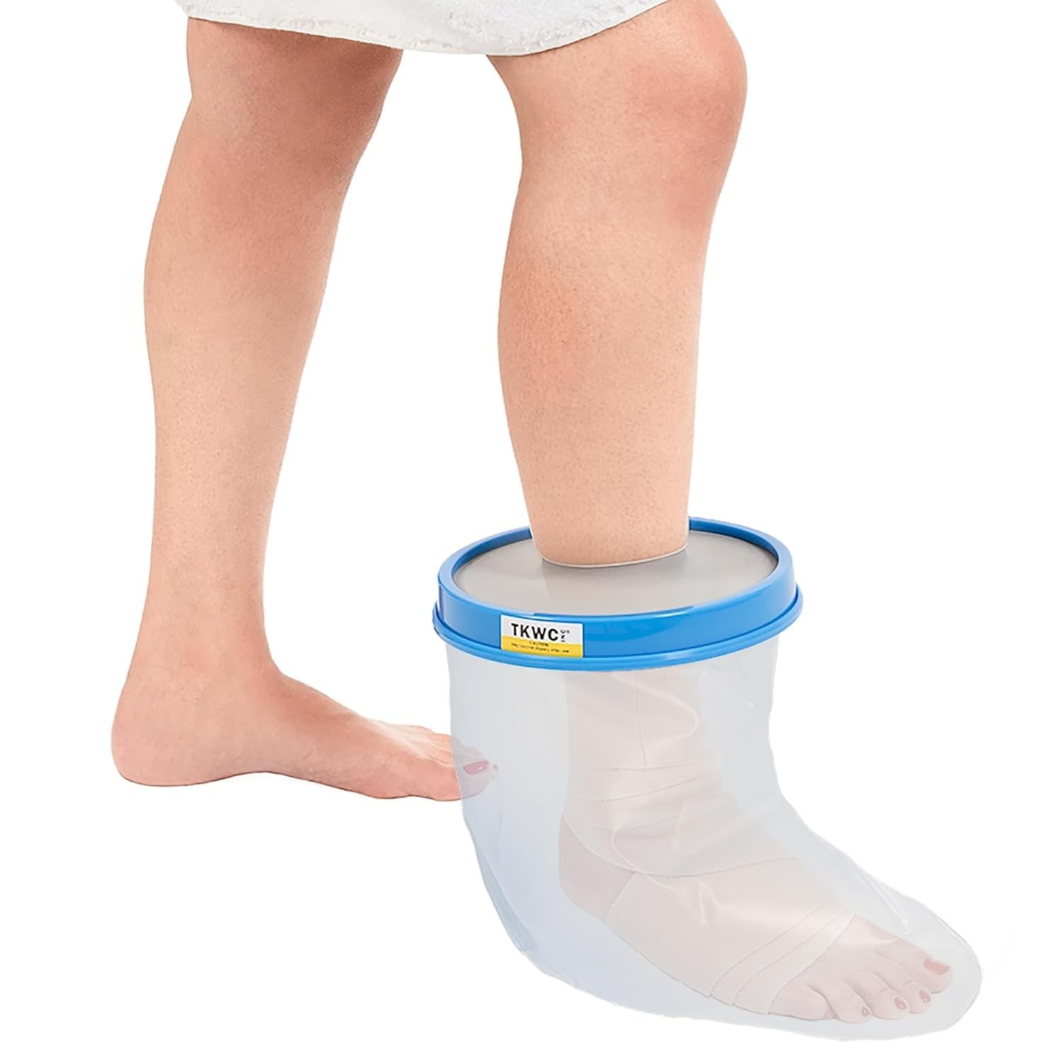 Adult Foot and Ankle Waterproof Cast Cover for Showering and Bathing Clear Vinyl