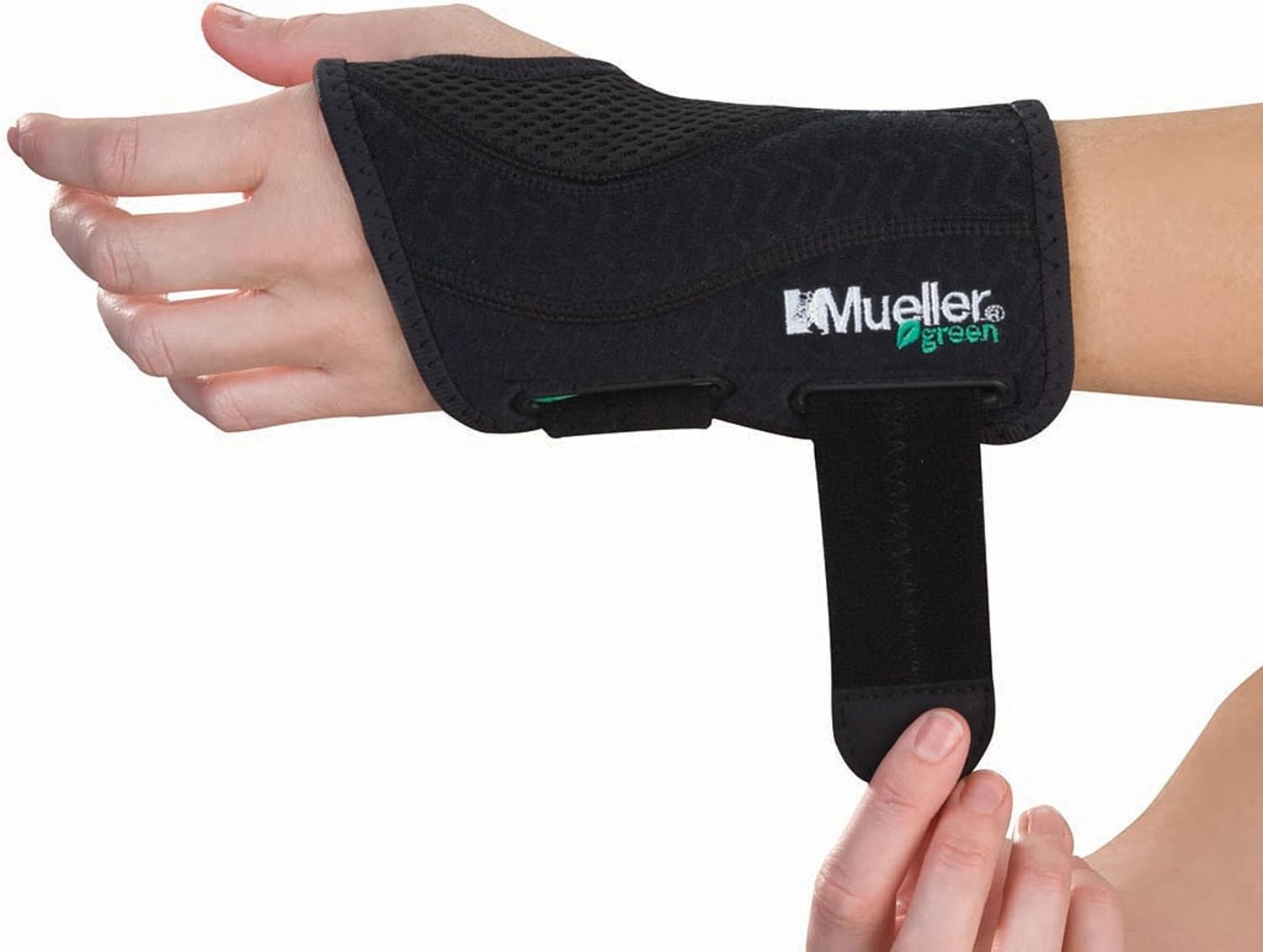 MLR Sports Fitted Wrist Brace Left Hand (Black) Small/Medium(5-8″)