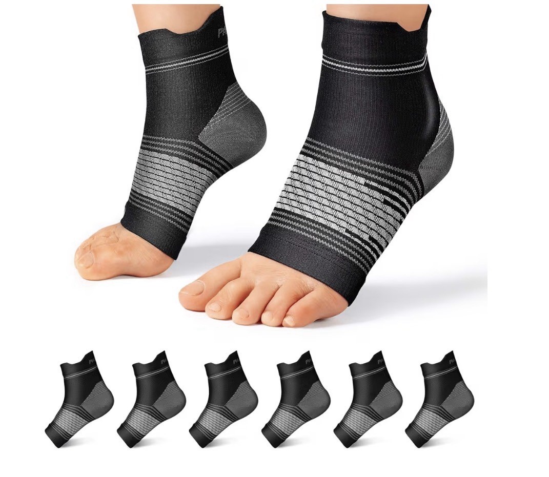 Plantar Fasciitis Sock (6 Pairs) for Men and Women, Compression Foot Sleeves NEW