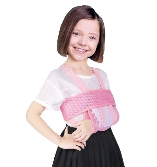 🧑 ⭐ Kids Arm Sling Pediatric Shoulder Immobilizer Pink Adjustable Support