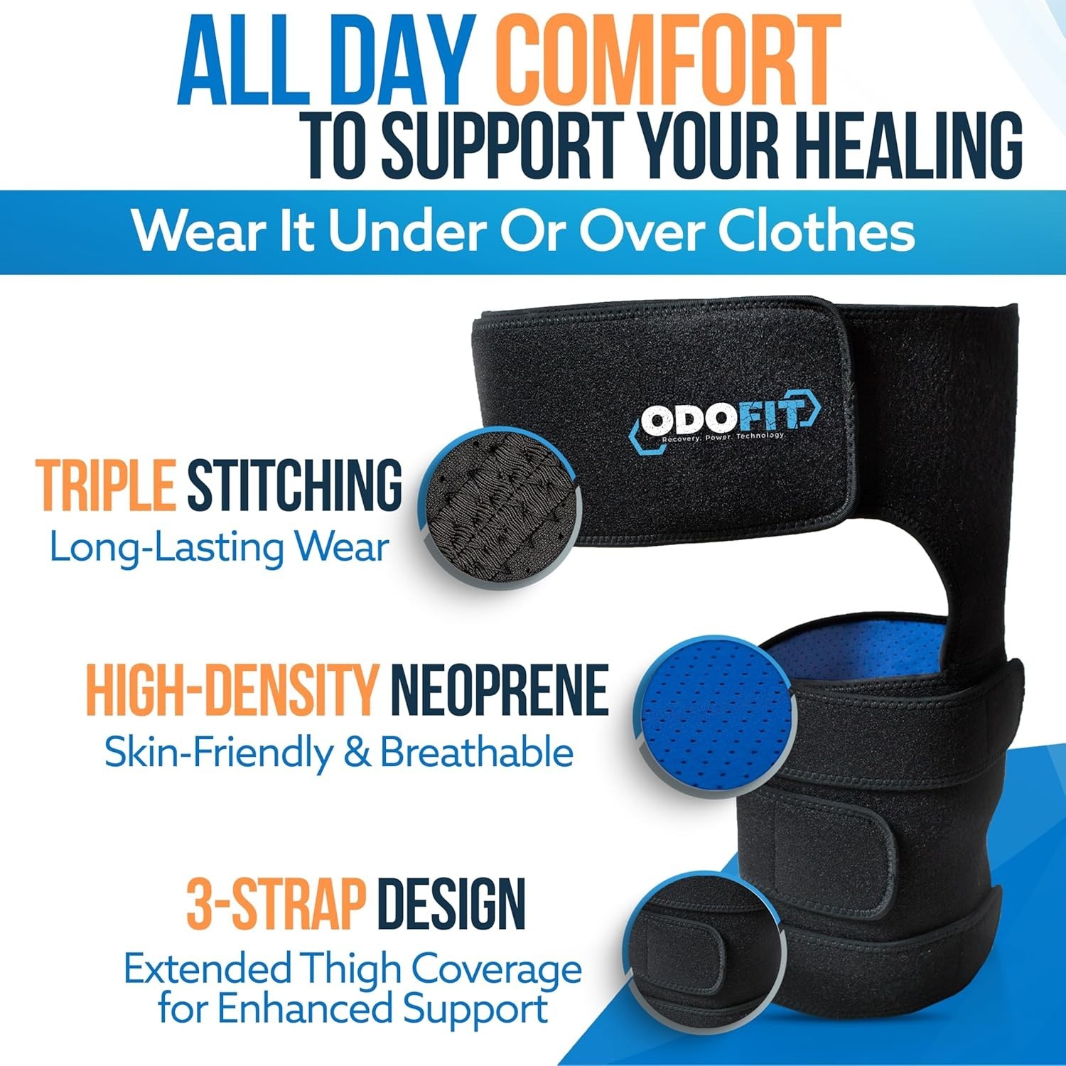 Dynamic Sciatica & Thigh Support – 5-in-1 Adjustable Hip Brace for All-Day Use