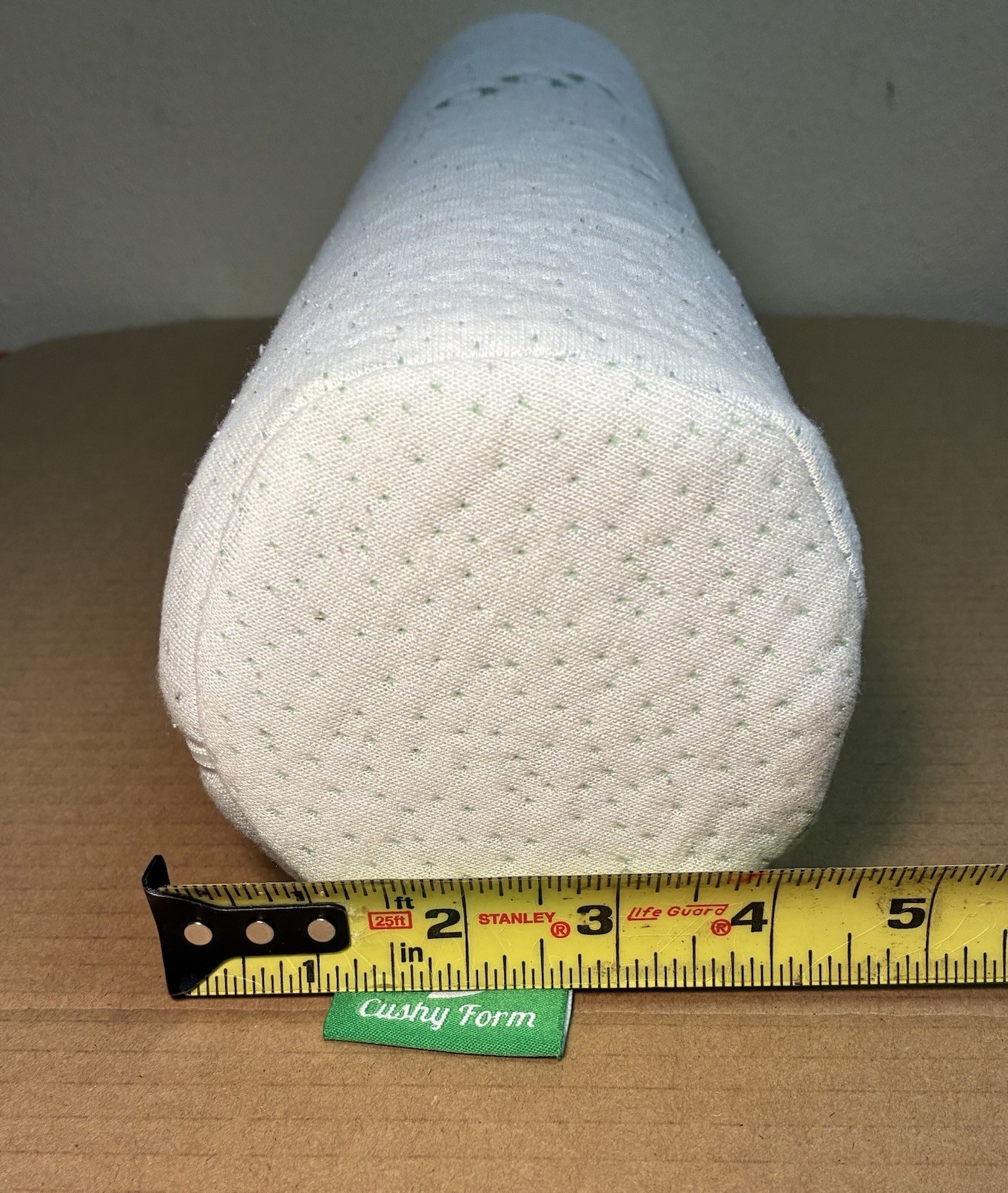 Cushy Form Memory Foam Roll Pillow 18″ x 4″ for Neck, Back and Knee Support EUC