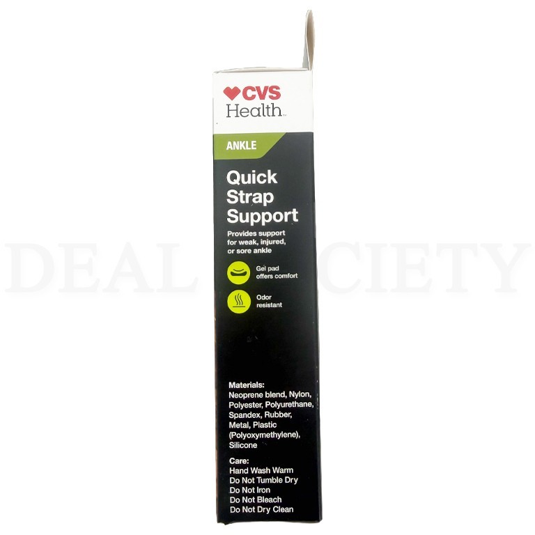 CVS Health Quick Strap Ankle Support Moderate Support One Size Lot of 6