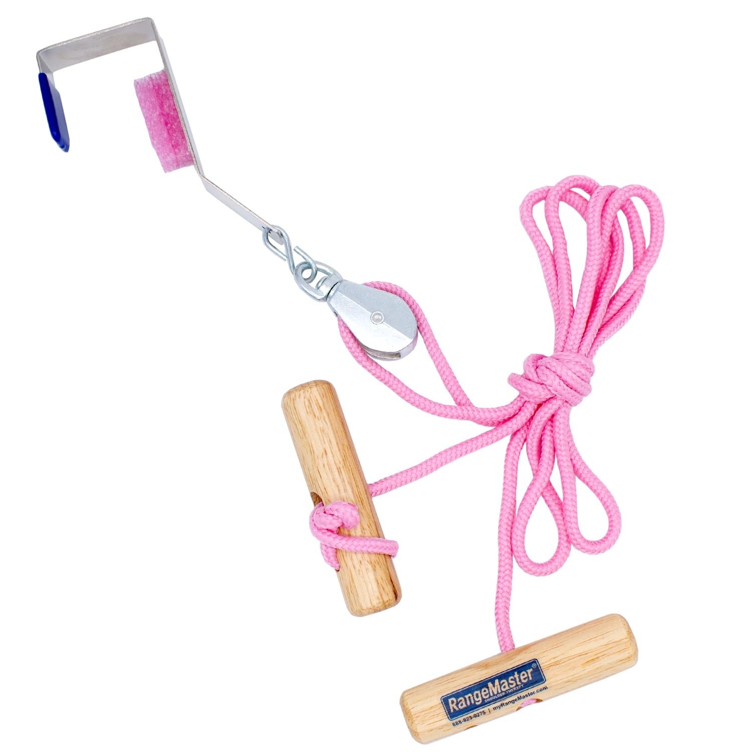 Pink Econo Ranger Shoulder Pulley with Metal Bracket – Mobility Aid for Recovery