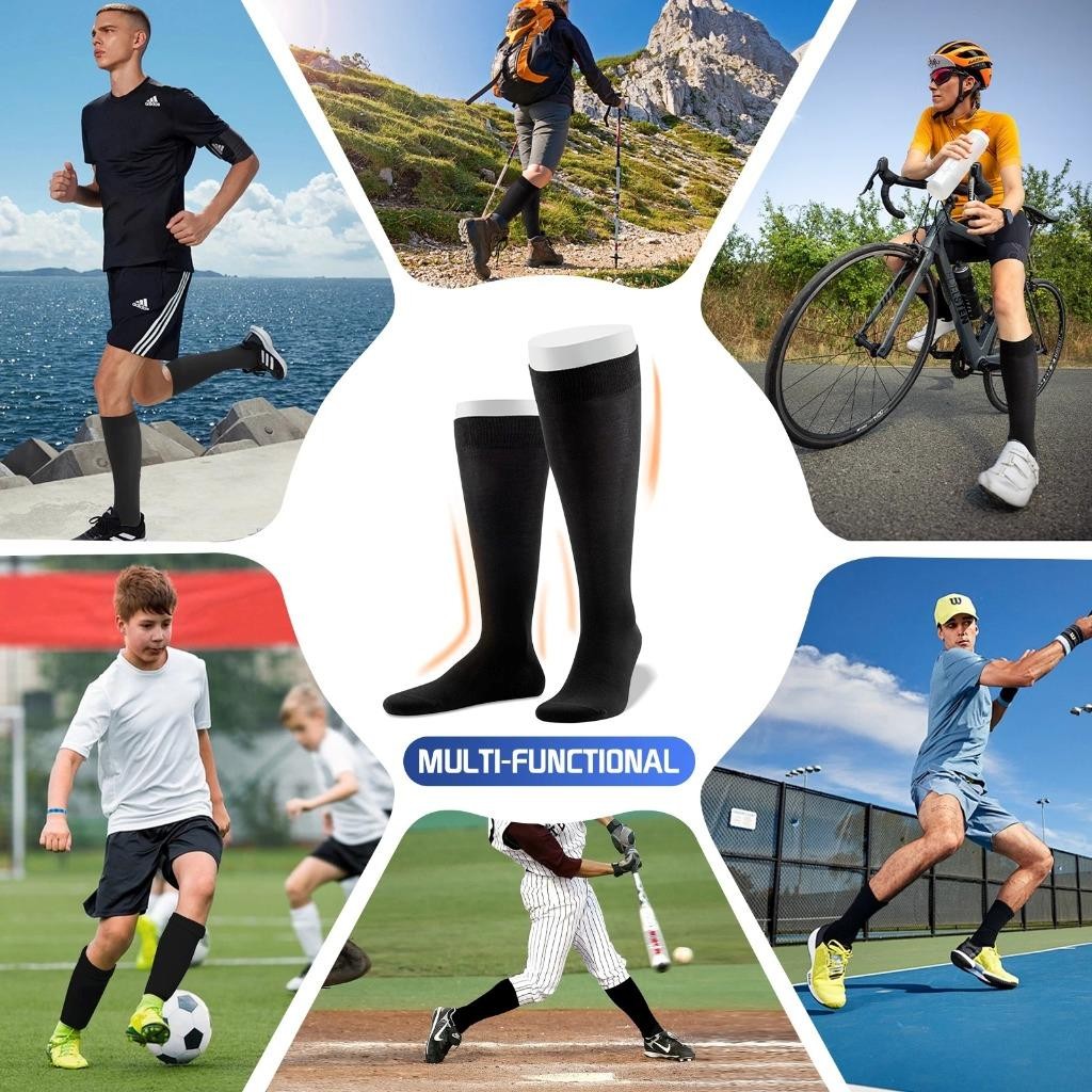 Compression Support Socks – Flight & Travel Relief for Varicose Veins, Swelling