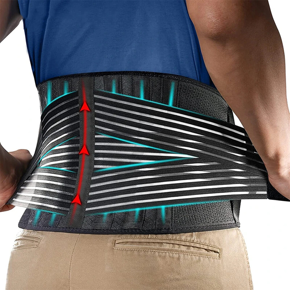 Fajas Para Hombre De Trabajo Que Trabajan Apoyando Espalda Baja Correas Dobles