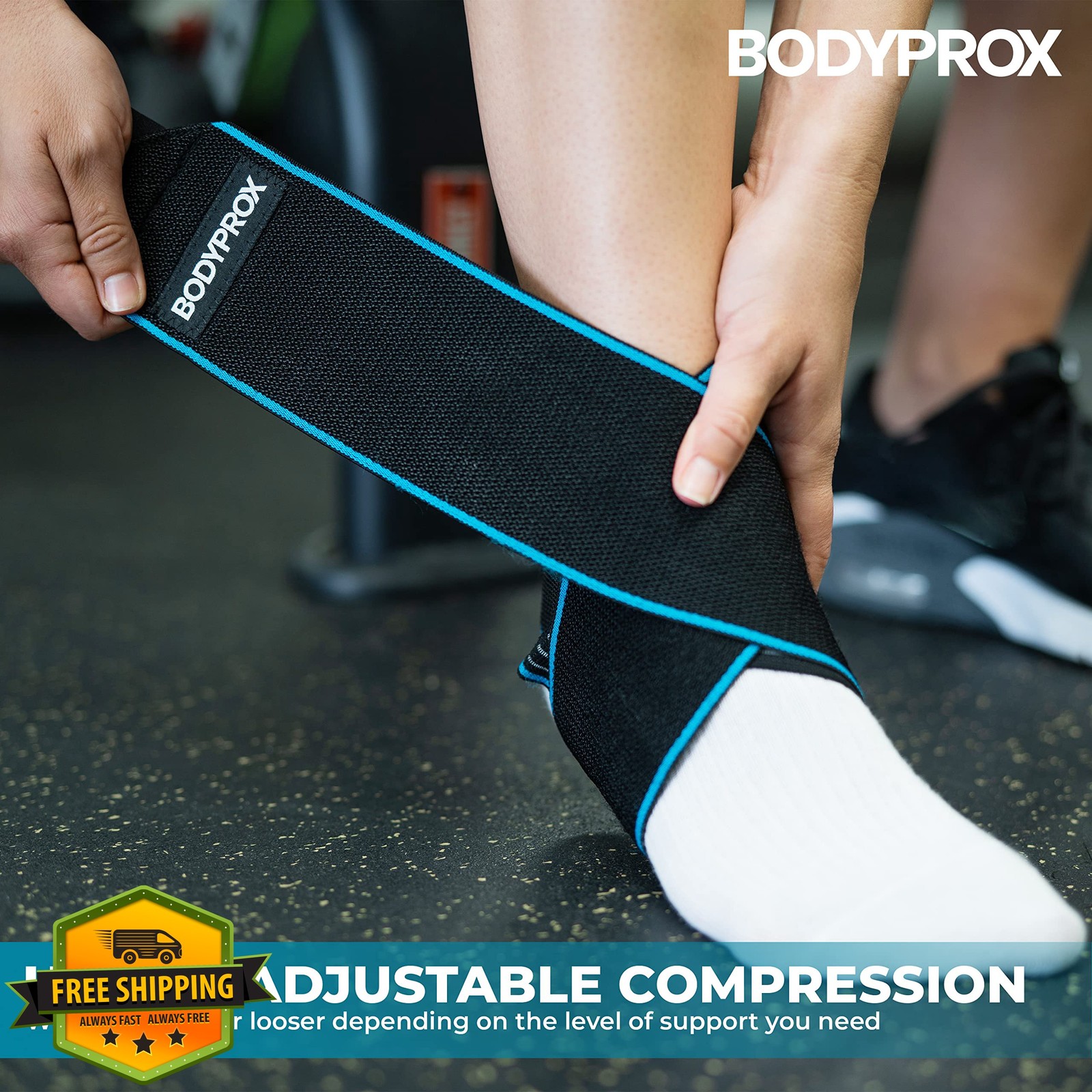 Bodyprox Ankle Support Brace Adjustable One Size