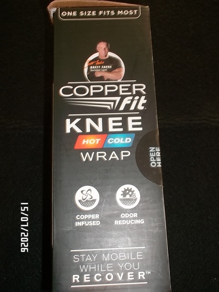 Copper Fit Rapid Relief Knee Adjustable – Hot/Cold Reusable Gel Pack. Stay Mobil