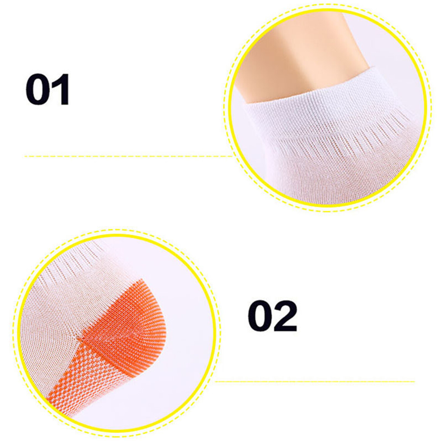 Copper Compression Ankle Socks Foot Heel Sleeve Arthritis Pain Relief Support US