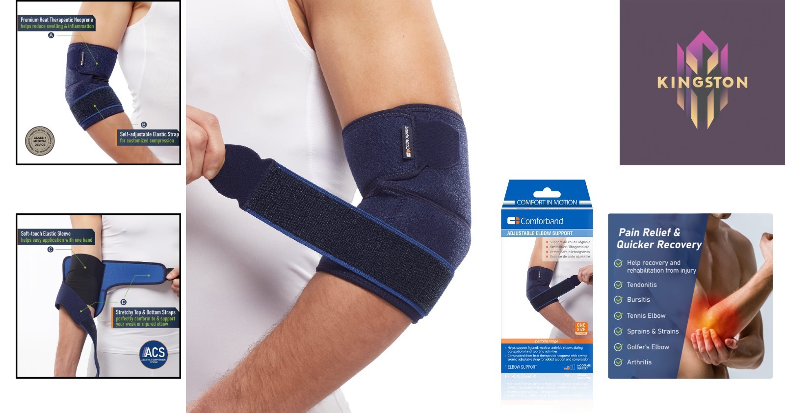Targeted Elbow Compression Sleeve – Adjustable Support for Active Lifestyles