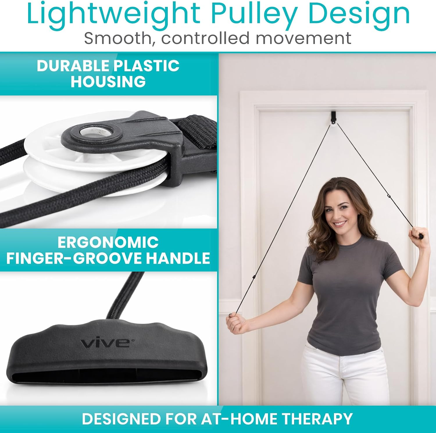 Shoulder Pulley for Physical Therapy – over the Door Pulley for Frozen