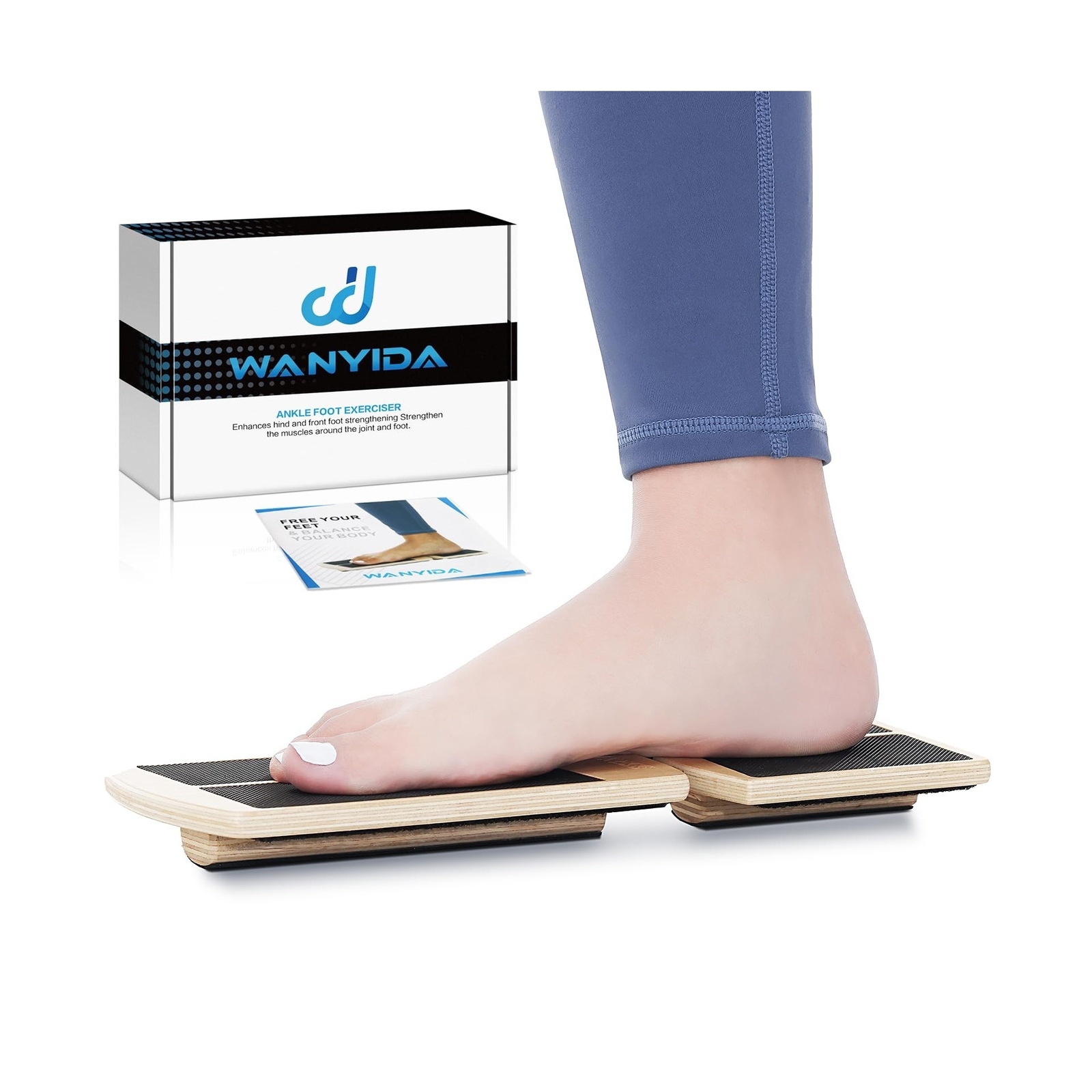 Ankle Foot Strengthener Exerciser for Sprained. Single Leg Balance Board, Pos…