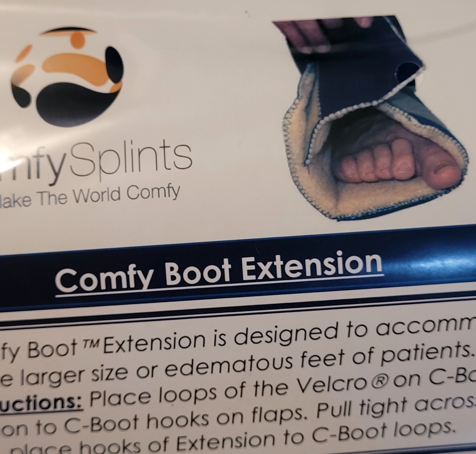 ComfySplints Multi-Podus Ambulating Boot Orthosis Measurements In Pictures