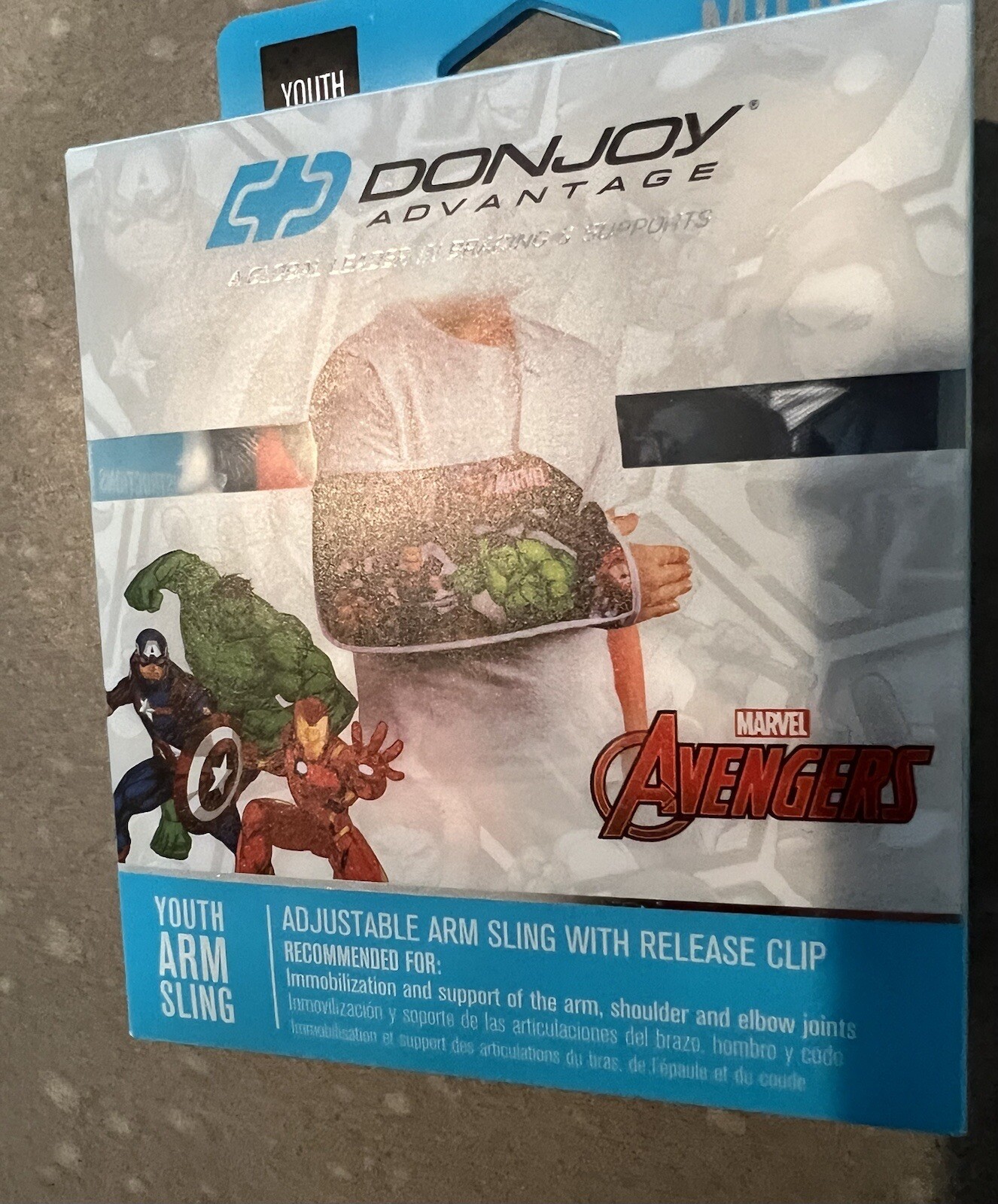 DonJoy Advantage Marvel Avengers Youth Adjustable Arm Sling Youth Size