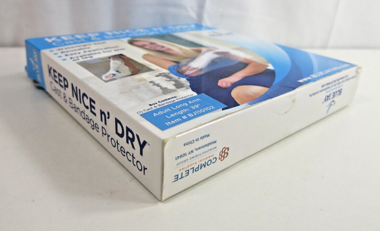 39″ Cast & Bandage Protector Keep Nice n’ Dry Adult Long Arm by Blue Jay