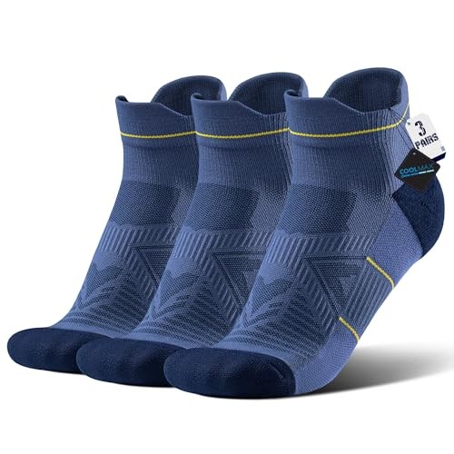 Bamboo Viscose Compression High Ankle Socks Men Women 9-13 3 Pairs Navy