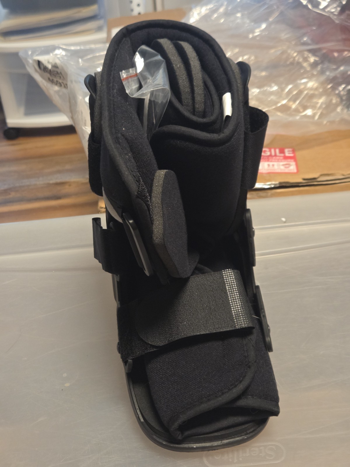 New Jewlri Air Walking Boot Fracture Boot Short Walker Protection Size Small