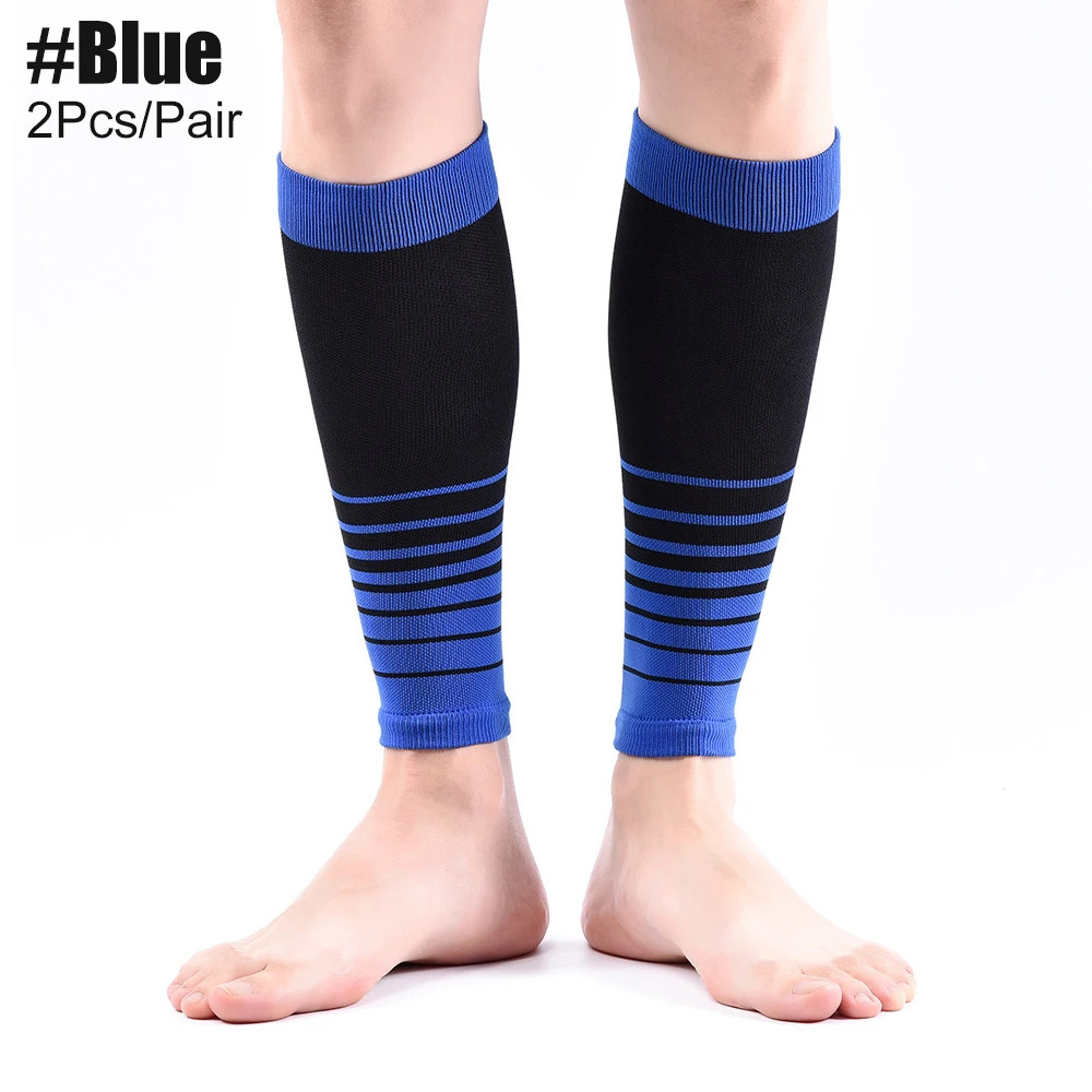 1Pair Unisex Calf Compression Sleeves for Sports Pain Relief Leg Socks for Runni