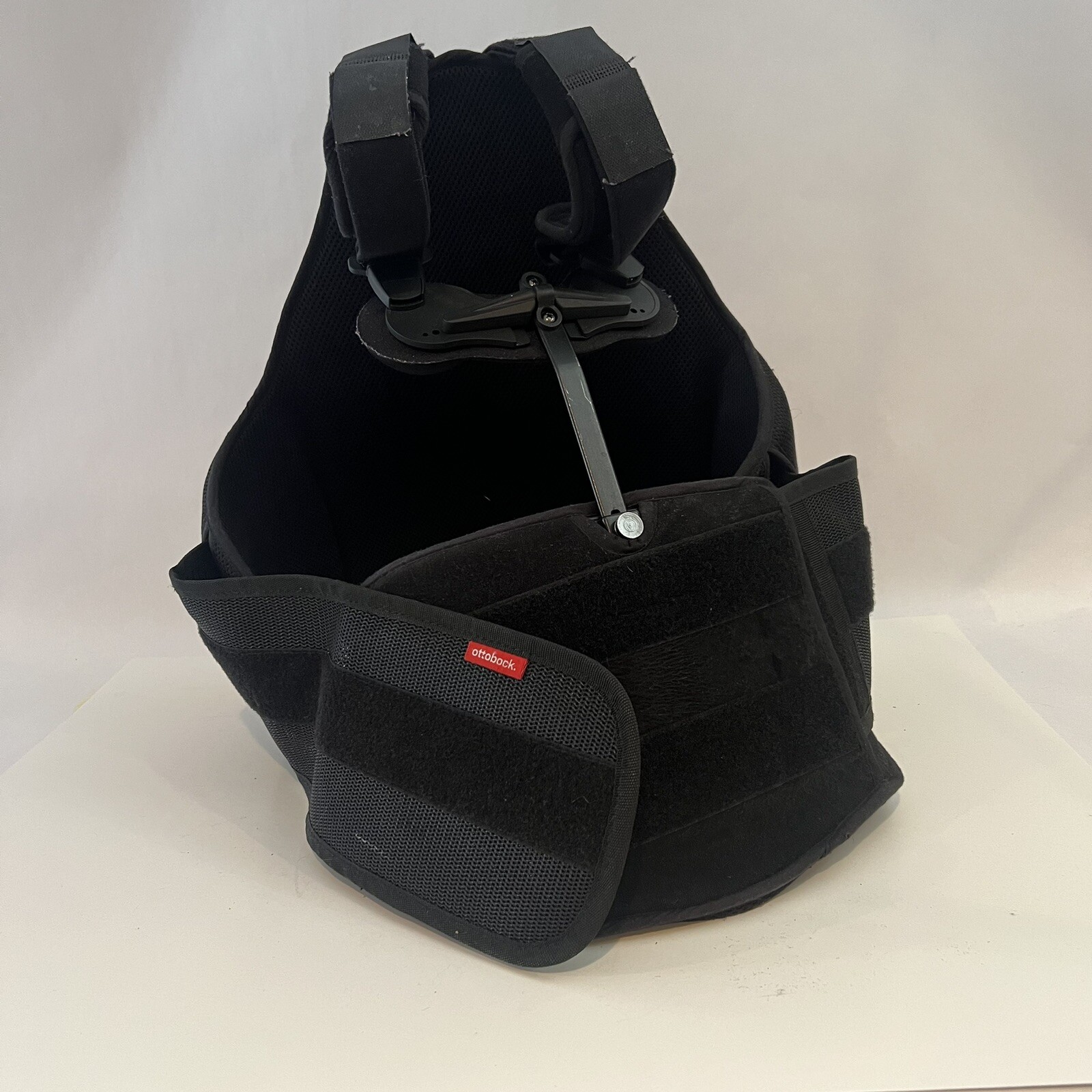 Ottobock Thoracic Lumbosacral Full Back Brace Adjustable Black Easy On / Off