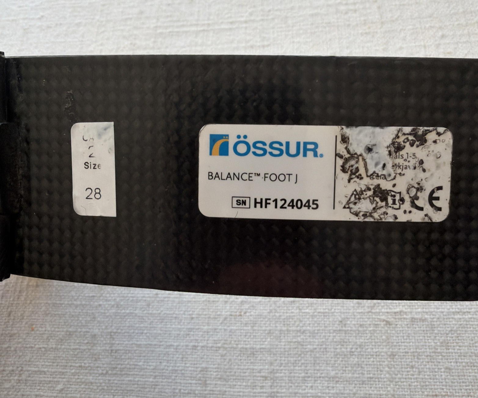 Ossur Balance Foot Prosthetic Flex Size 28 Category 2 Carbon Fiber