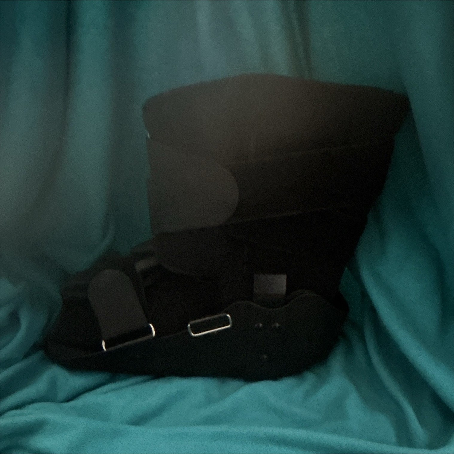 Black Adjustable Plastic Walking Boot Brace Foot/Ankle Immobilizer Size L