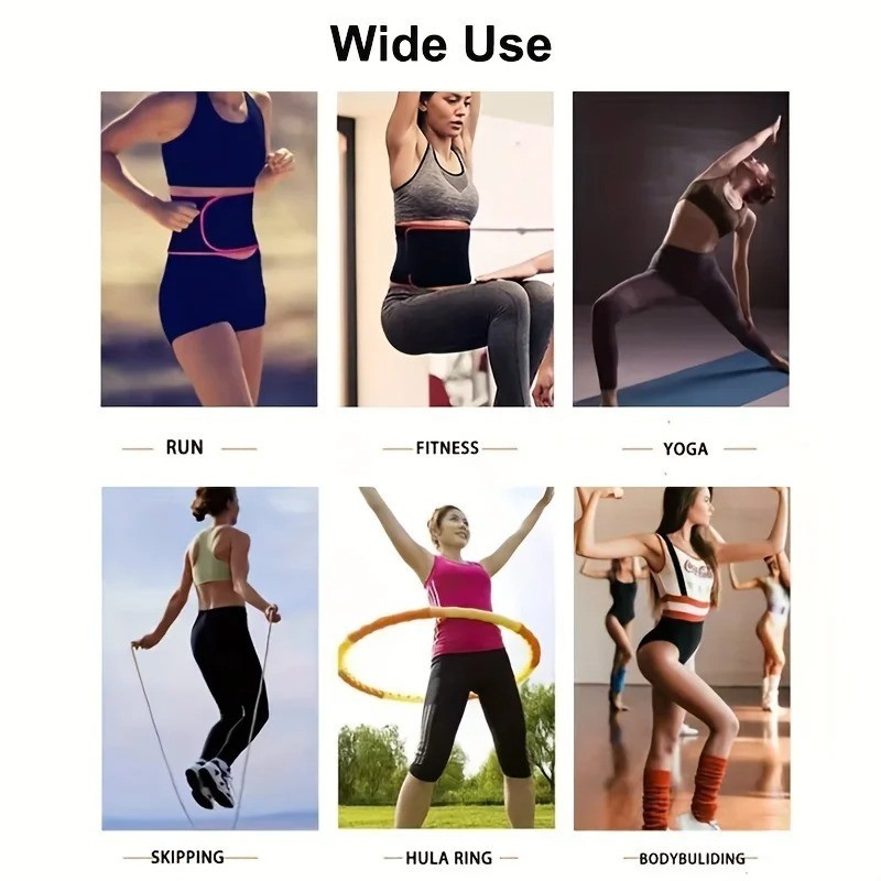 Adjustable Waist Trimmer Belt for Men Women Sports Running Workout Sweat Sauna