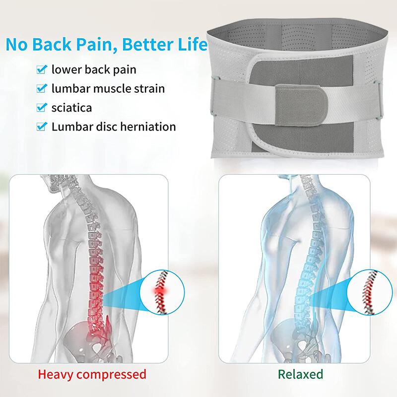 Abdominal Binder Umbilical Hernia Belt Waist Back Compression Bandage Support XL