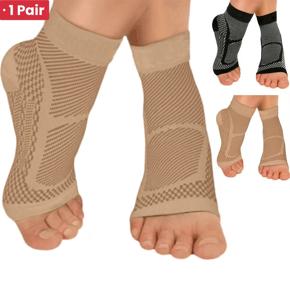 1Pair Sports Ankle Support Brace Compression Sleeve Plantar Fasciitis Sock