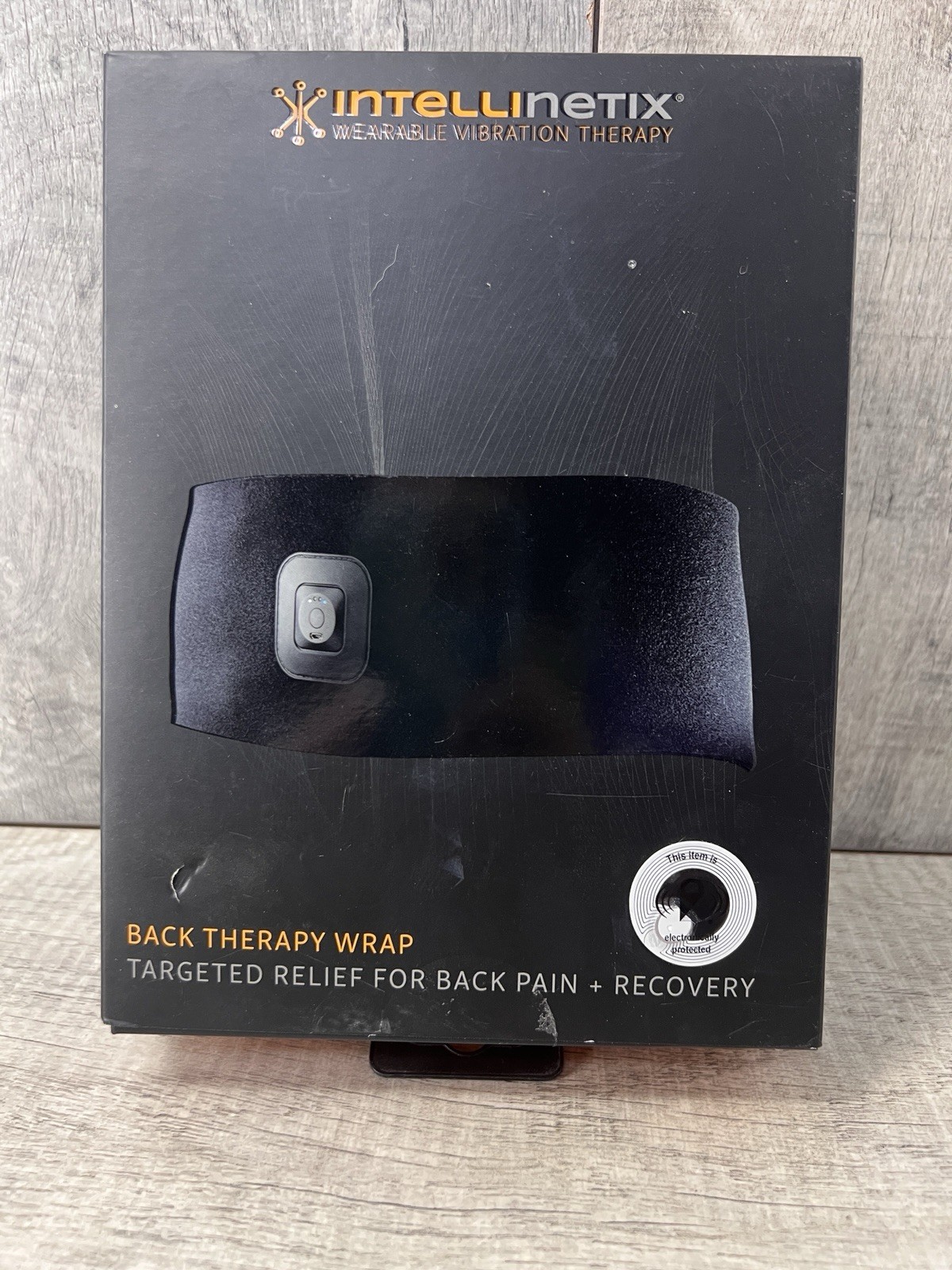 Intellinetix Back Wearable Vibration Therapy Wrap RM07549 Tested No Charger