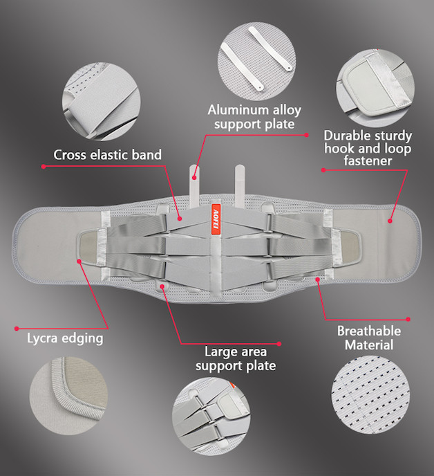 Adjustable Straps Breathable Sports Working Band Medical Pain Relief Lower Back