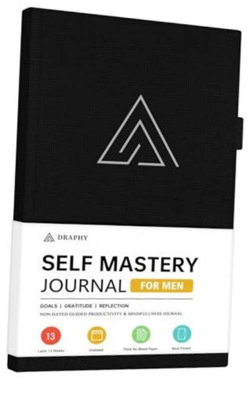 Self-Mastery Journal for Men – Gratitude and Productivity Journal for Black