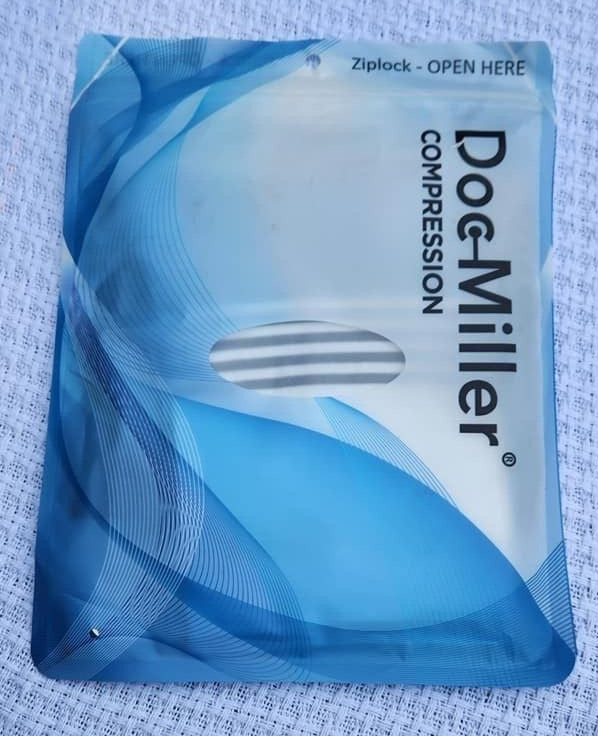 Doc Miller Compression Stockings Calf Sock Stripes 20-30 MMHG XXlarge