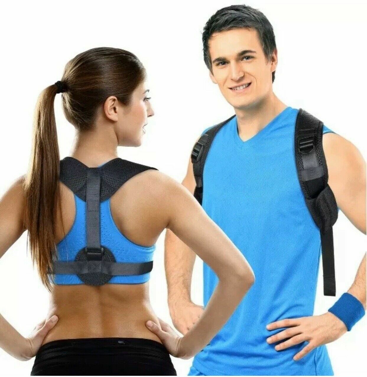 Aroamas Figure 8 Posture Corrector / Relieves Upper Back Neck Clavicle Pain.New