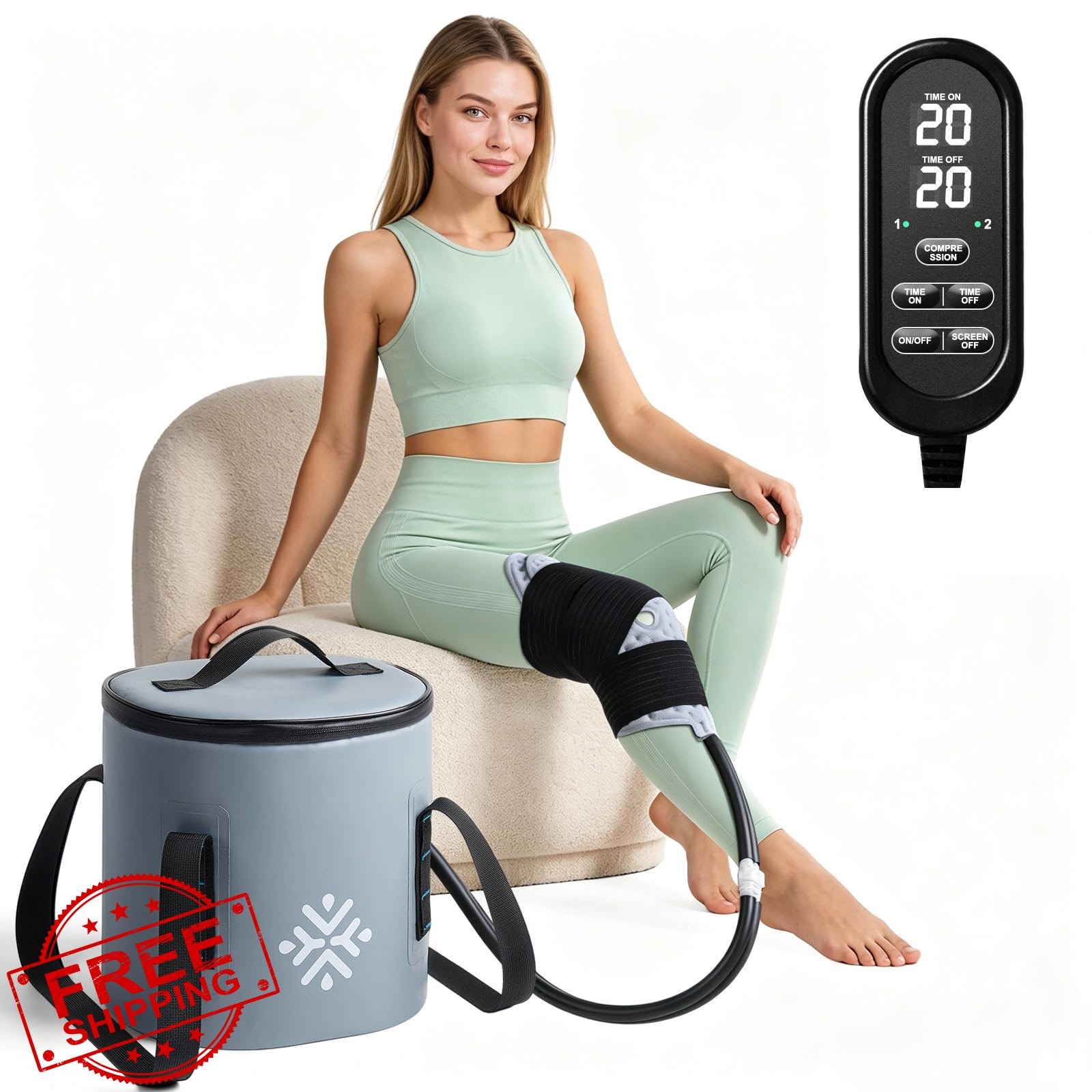 aero bear Knee Ice Machine Compression
