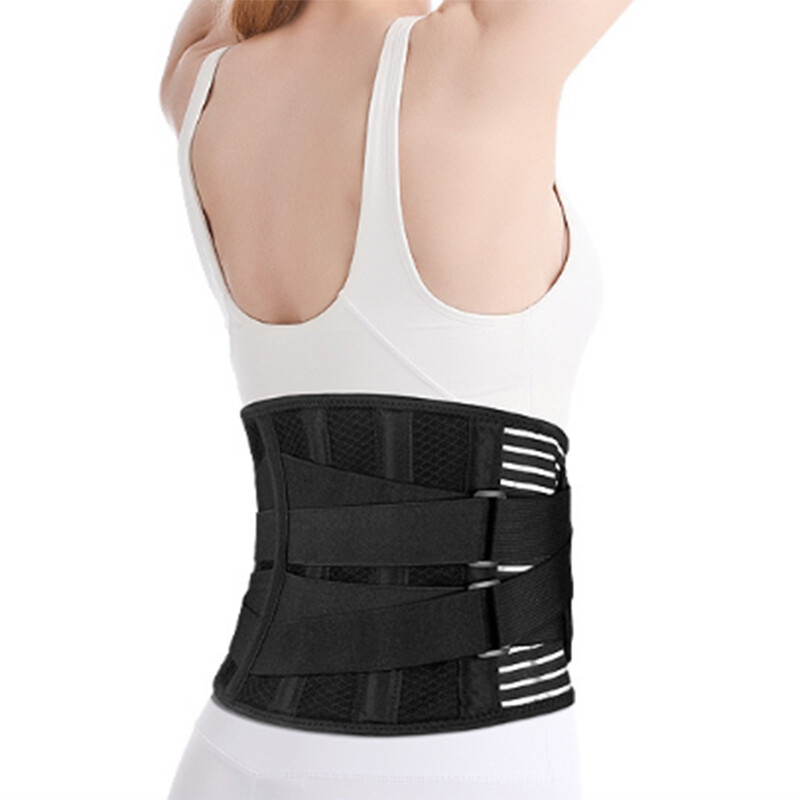 Mens Lumbar Lower Back Support Belt Work Brace Waist Wrap Pain Relief Sciatica