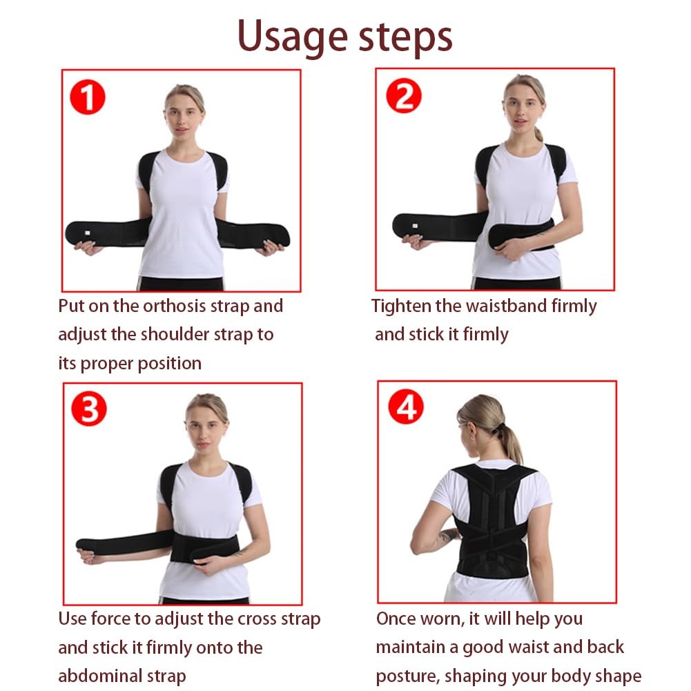 WZLL.SLSP Posture Corrector for Women and Men,for Preventing XX-Large
