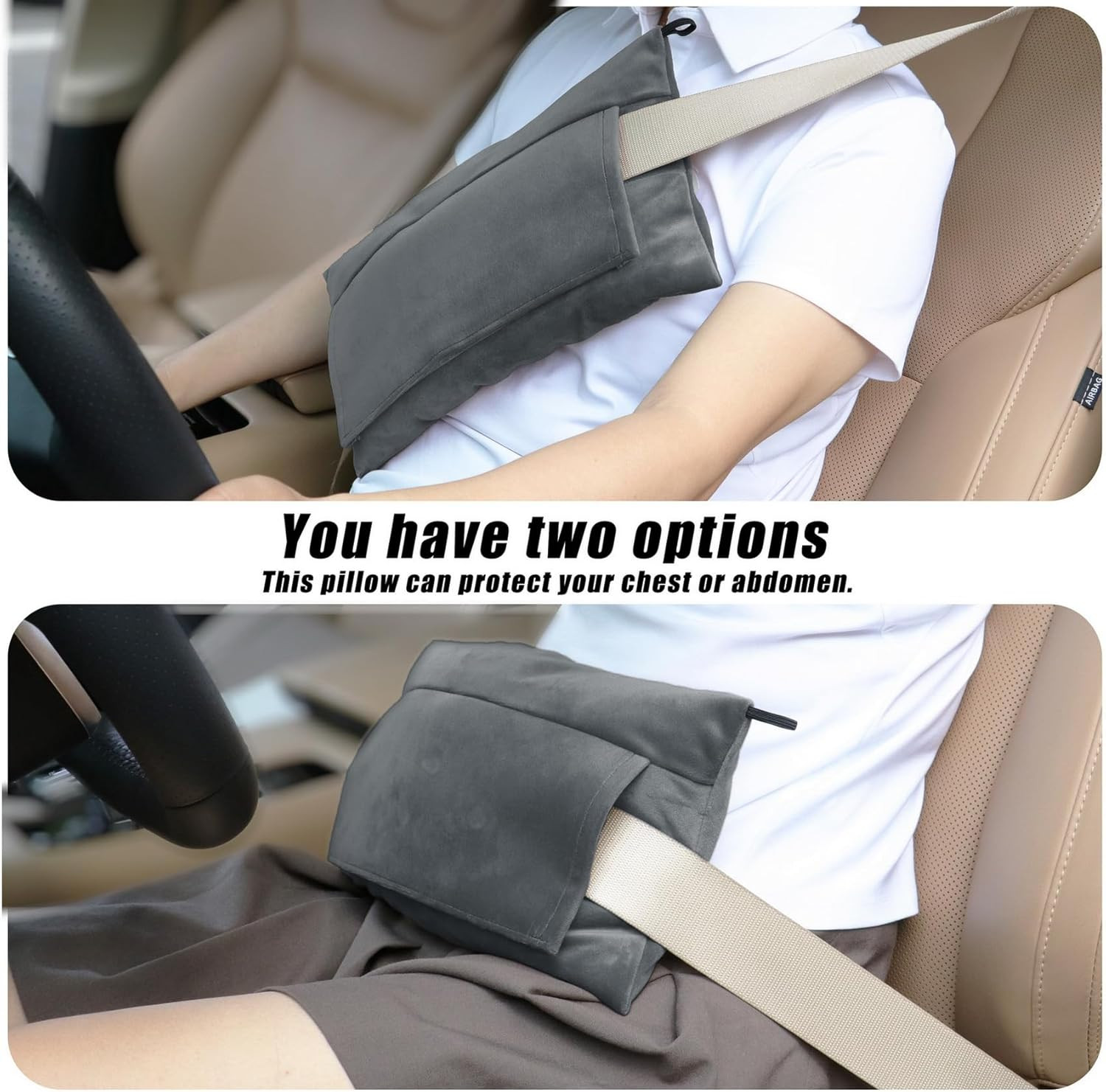 Super Soft Seatbelt Pillow, Seat Belt Pillow for Mastectomy Post-Surgery, Seat B
