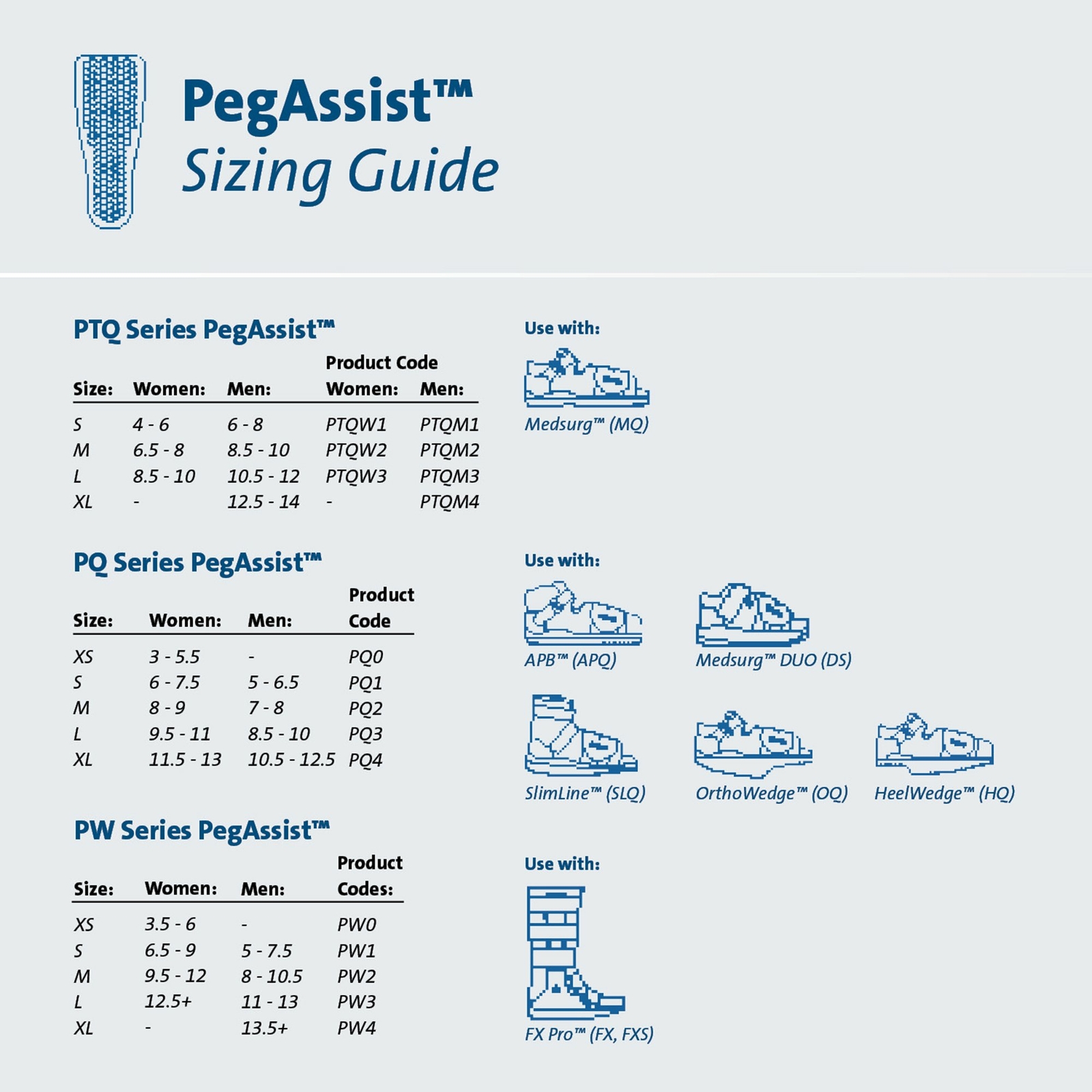 Peg Assist Insole Medium PTQM2
