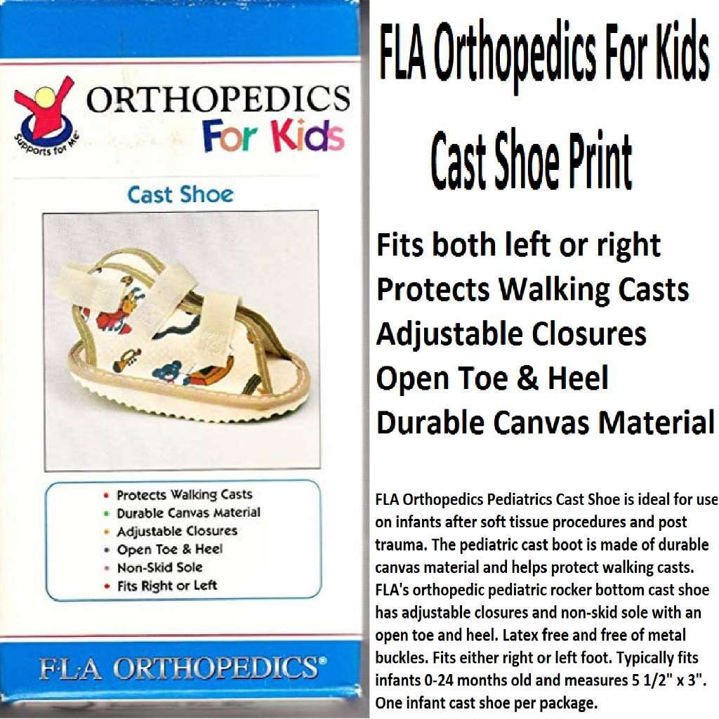 FLA Orthopedics For Kids Cast Shoe Print Infant