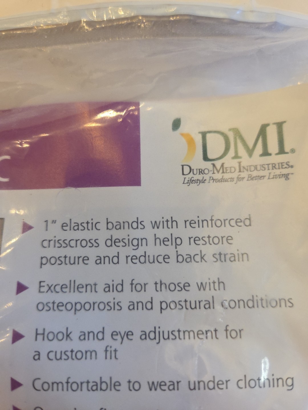 DMI Duro Med Industries Posture Perfect New! SEALED Package One Size Fits Most