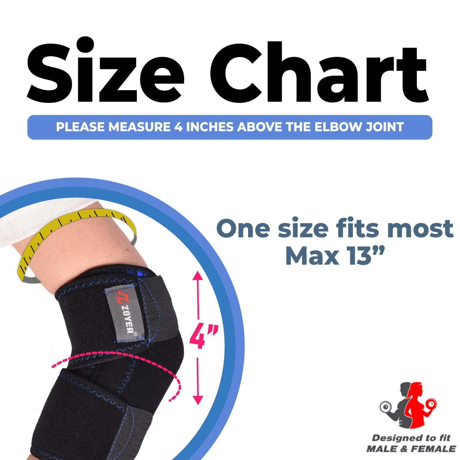 ZOYER Recovery Elbow Brace with Dual Stabilizer