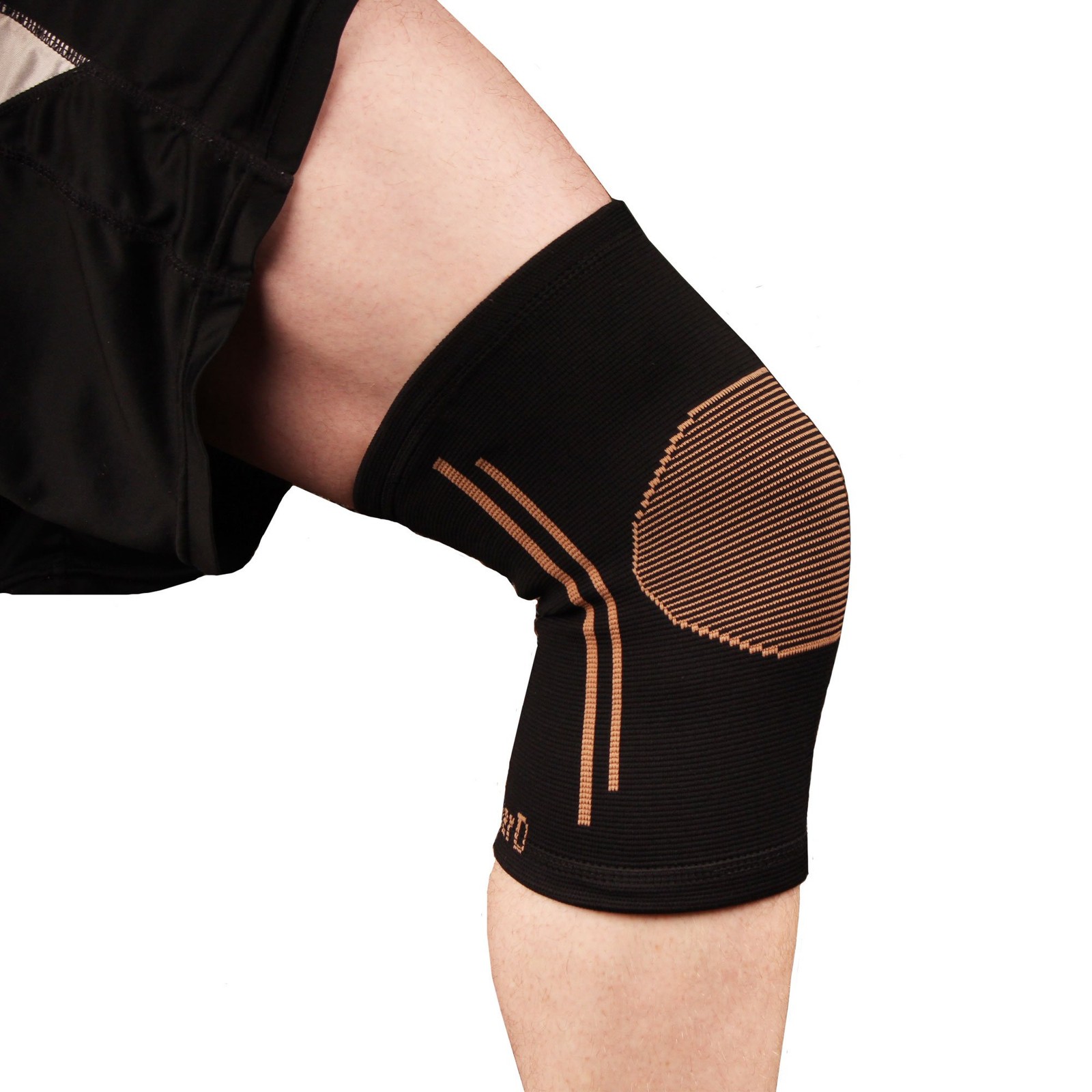 Copper D Knee Compression Small – Medium (Pack of 1), All Black –