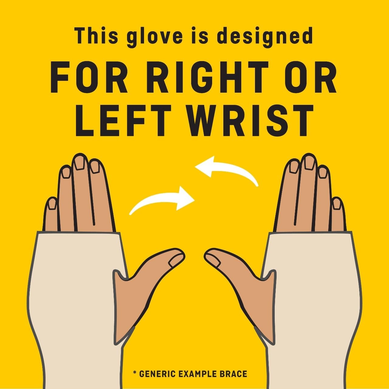 Compression Glove Mild Support for Aching Weak Hands and Wrists S/M