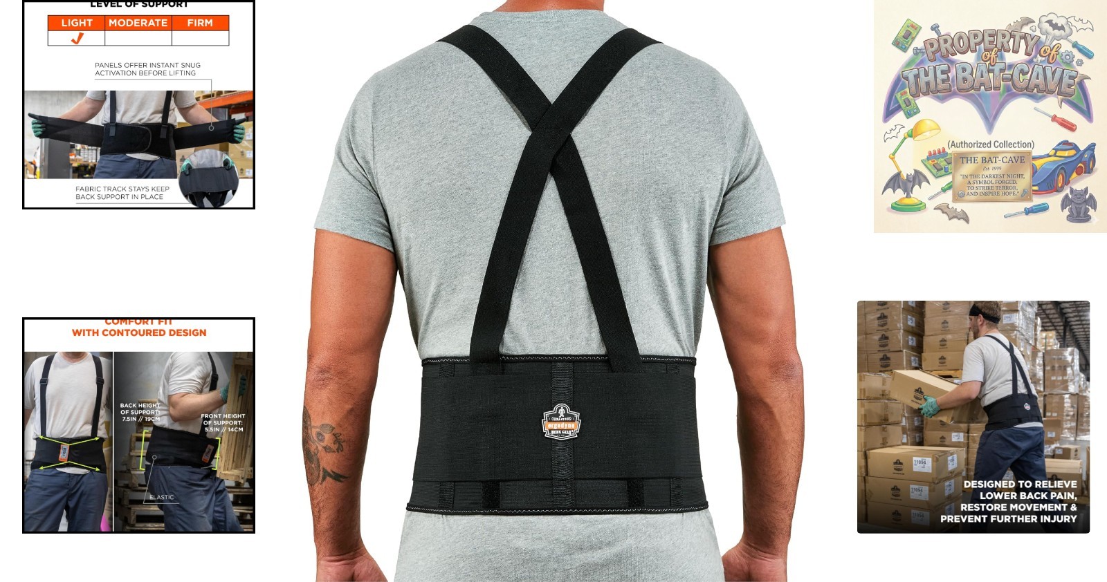 Durable ProFlex 1650 Back Support – Adjustable, Lightweight for Heavy Lifting