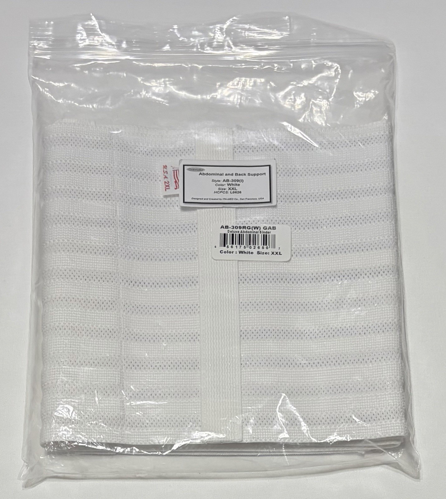 Gabrialla Abdominal & Back Support Binder, Breathable Elastic AB-309(i) Size XXL