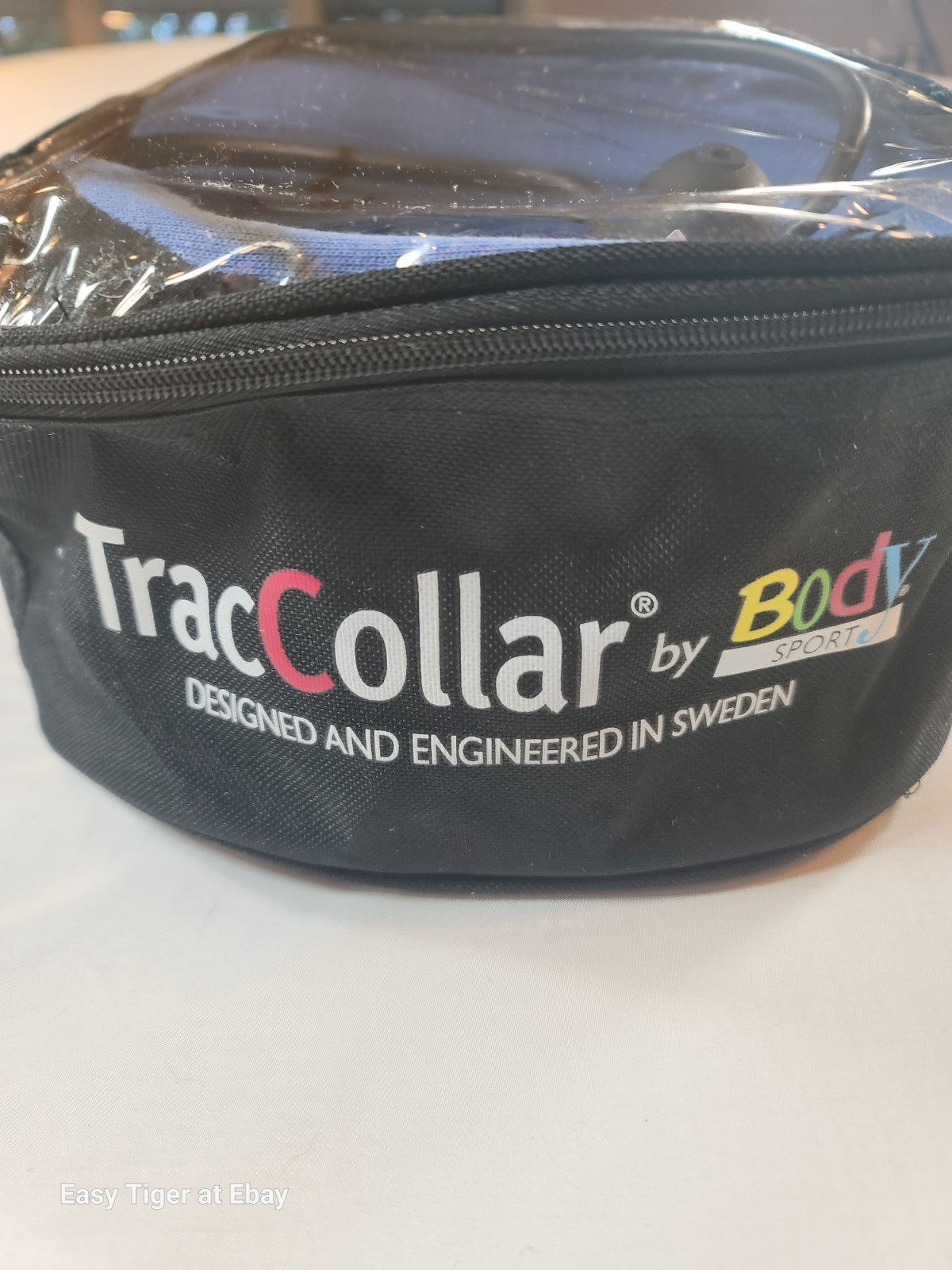 TracCollar by Body Sport Blue Inflatable Neck Traction Device Size M/L In Case