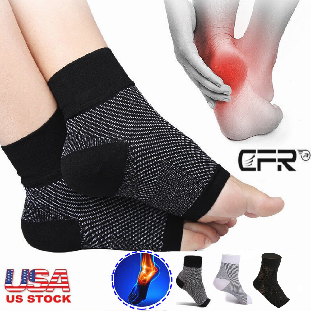 Compression Foot Sleeve Plantar Fasciitis Socks Pain Relief Ankle Support Unisex