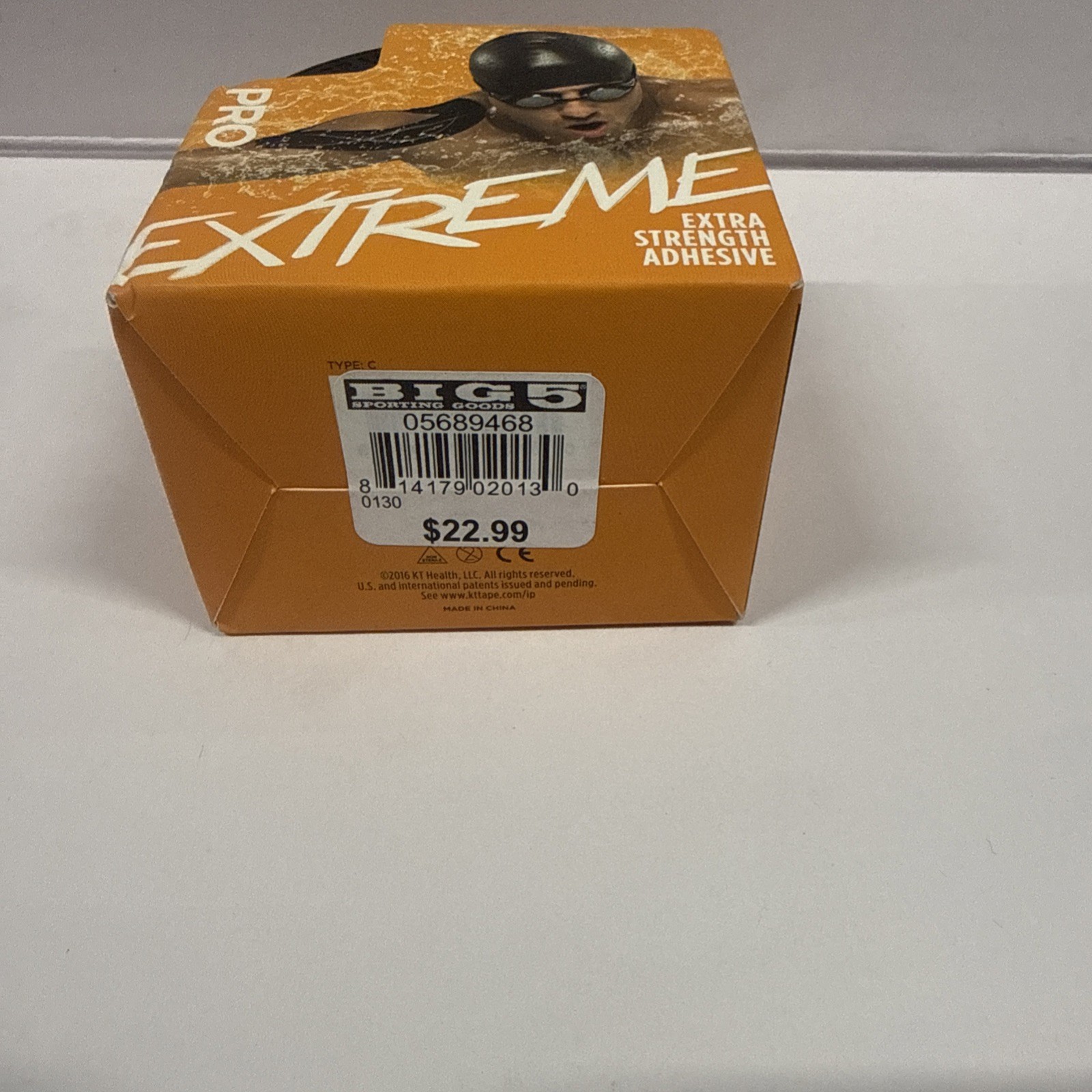 KT Tape Kinesiology Tape Pro Extreme Strips Jet Black 20 EA
