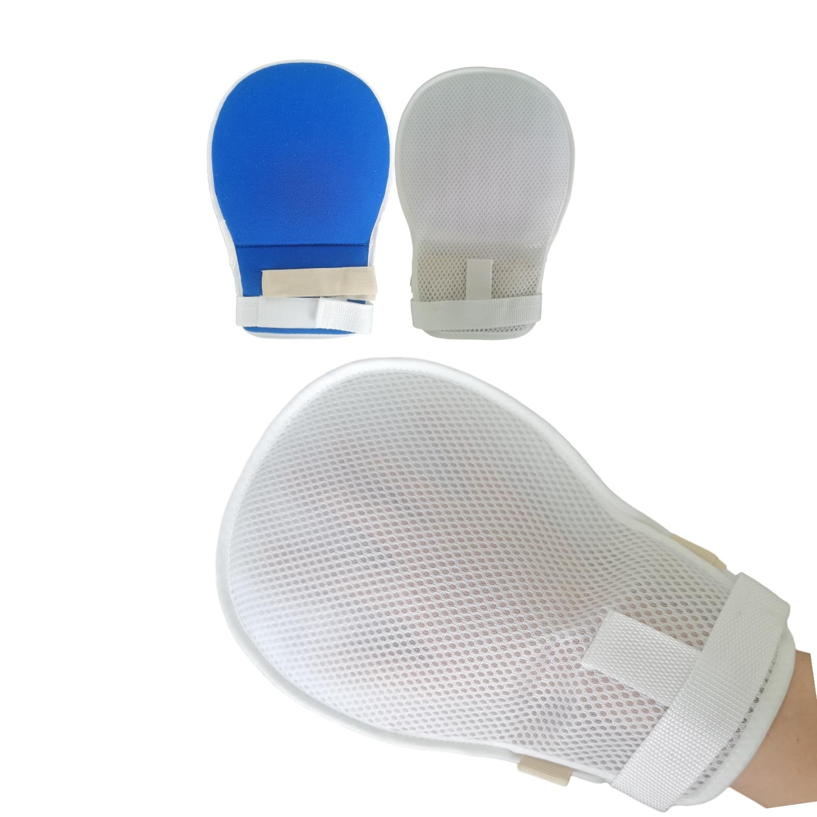 Breathable Anti-Scratch Mitts for Elderly – 2 Pcs Safety Control Gloves, Adjusta