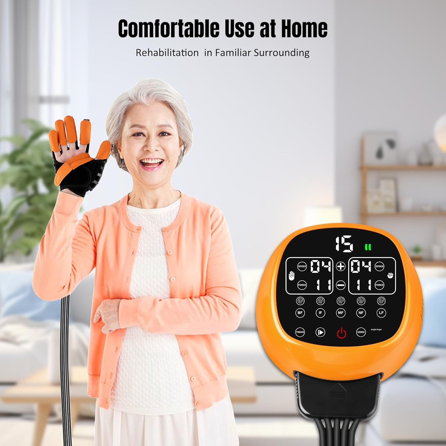 Rechargeable Robotic Gloves for Stroke Recovery & Hand Function Training – Left